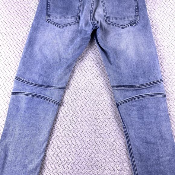 91 Cotton On Crop Slim Leg‎ Jeans Womens 30 Mid Rise Distressed Stretch Denim - Picture 6 of 16